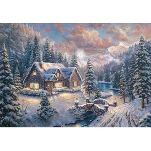 Schmidt Spiele (59493) - "High Country Christmas" - 1000 piezas