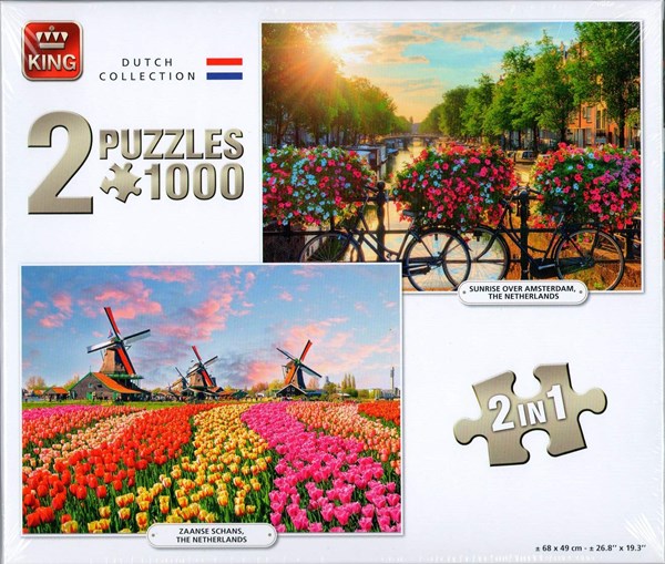 King International (05810) - "Sunrise Over Amsterdam & Zaanse Schans" - 1000 piezas