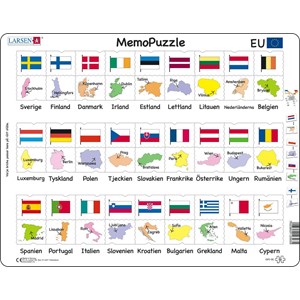 Larsen (GP2-SE) - "Names, Flags and Capitals of 27 EU Member States" - 54 piezas