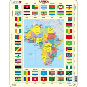 Larsen (KL3-NL) - "Map/Flag, Africa" - 70 piezas