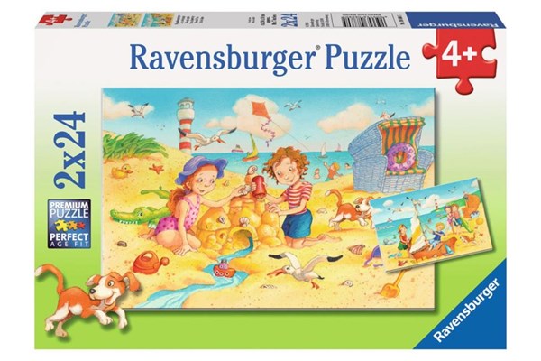 Ravensburger (08880) - "Children at the Beach" - 24 piezas