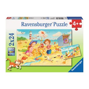 Ravensburger (08880) - "Children at the Beach" - 24 piezas