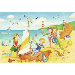 Ravensburger (08880) - "Children at the Beach" - 24 piezas