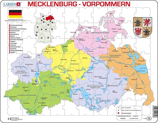 Larsen (K29) - "Mecklenburg-Vorpommern Political" - 70 piezas