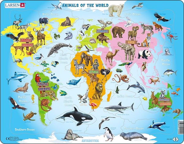Larsen (A34-GB) - "Animals of the World - GB" - 28 piezas