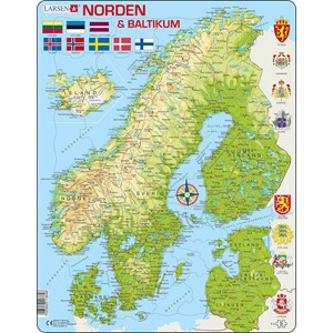 Larsen (K3) - "The Nordics and the Baltics" - 75 piezas