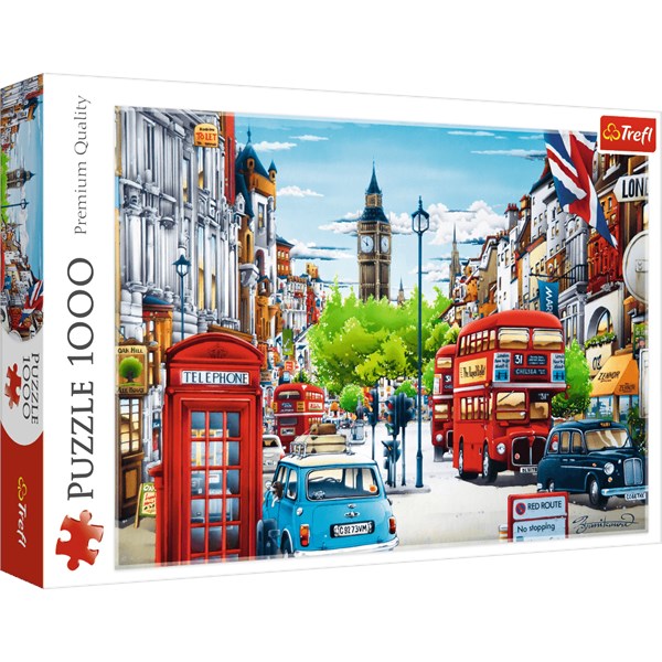 Trefl (10557) - "London street" - 1000 piezas