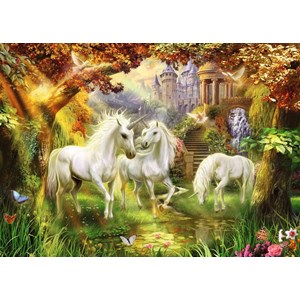 Ravensburger (15992) - "Unicorns in the Forest" - 1000 piezas