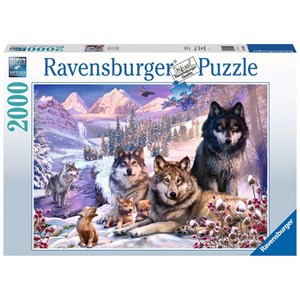 Ravensburger (16012) - "Winter Wolves" - 2000 piezas