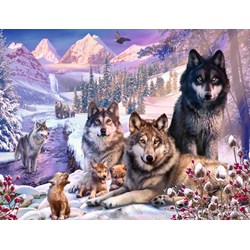 Ravensburger (16012) - "Winter Wolves" - 2000 piezas