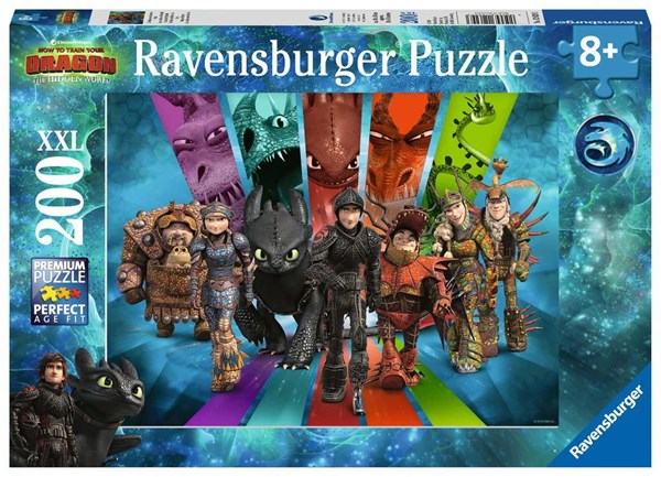 Ravensburger (12629) - "How to Train Your Dragon" - 200 piezas