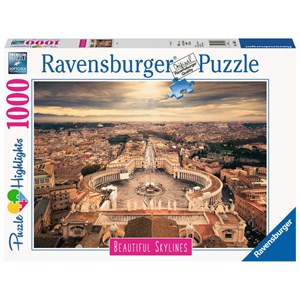 Ravensburger (14082) - "Beautiful Skylines, Rome" - 1000 piezas