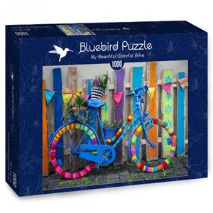 Bluebird Puzzle (70010) - "My Beautiful Colorful Bike" - 1000 piezas
