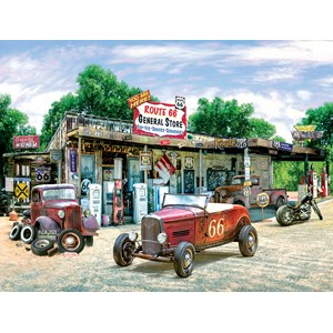 SunsOut (37179) - Greg Giordano: "Route 66 General Store" - 300 piezas