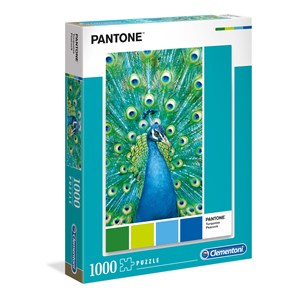 Clementoni (39495) - "Turquoise Peacock" - 1000 piezas