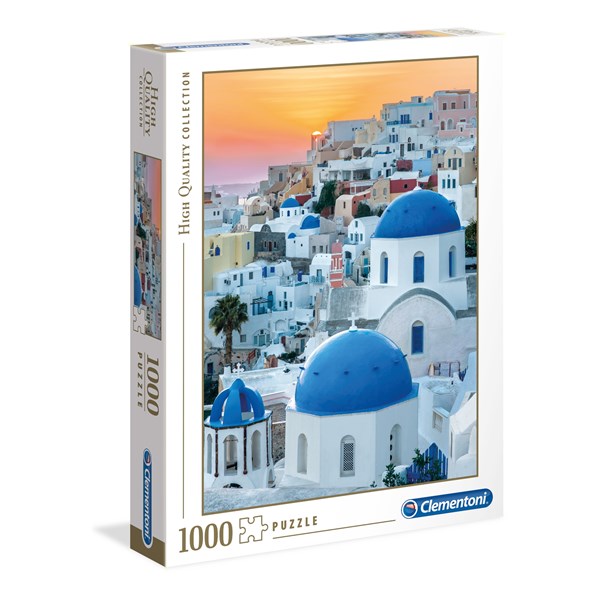 Clementoni (39480) - "Santorini" - 1000 piezas