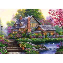 Ravensburger (15184) - "Romantic Cottage" - 1000 piezas