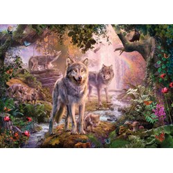 Ravensburger (15185) - "Summer Wolves" - 1000 piezas