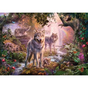 Ravensburger (15185) - "Summer Wolves" - 1000 piezas