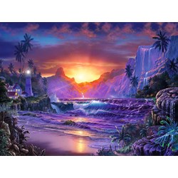 Ravensburger (16359) - Christian Riese Lassen: "Sunrise in Paradise" - 1500 piezas