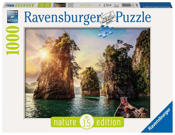 Ravensburger (13968) - "Three rocks in Cheow, Thailand" - 1000 piezas