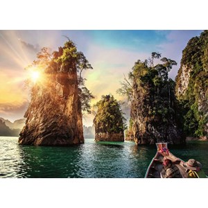 Ravensburger (13968) - "Three rocks in Cheow, Thailand" - 1000 piezas