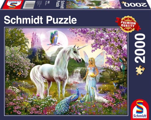 Schmidt Spiele (58951) - "Fairy and Unicorn" - 2000 piezas