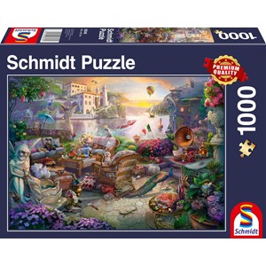 Schmidt Spiele (58346) - "Italian Terrace" - 1000 piezas