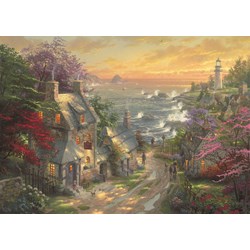 Schmidt Spiele (59482) - Thomas Kinkade: "The Village Lighthouse" - 3000 piezas