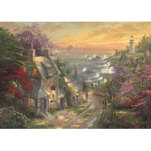 Schmidt Spiele (59482) - Thomas Kinkade: "The Village Lighthouse" - 3000 piezas