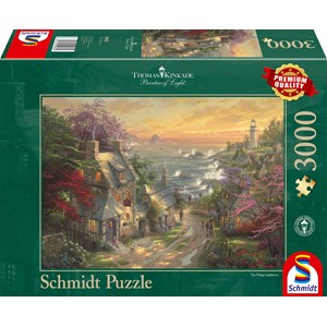 Schmidt Spiele (59482) - Thomas Kinkade: "The Village Lighthouse" - 3000 piezas