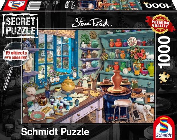 Schmidt Spiele (59656) - Steve Read: "Artist Studio" - 1000 piezas