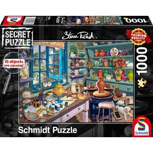 Schmidt Spiele (59656) - Steve Read: "Artist Studio" - 1000 piezas