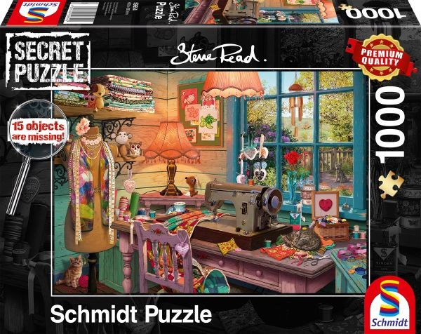 Schmidt Spiele (59654) - Steve Read: "In the sewing room" - 1000 piezas