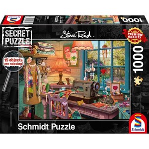 Schmidt Spiele (59654) - Steve Read: "In the sewing room" - 1000 piezas