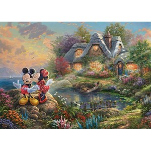 Schmidt Spiele (59639) - Thomas Kinkade: "Sweethearts Mickey & Minnie" - 1000 piezas