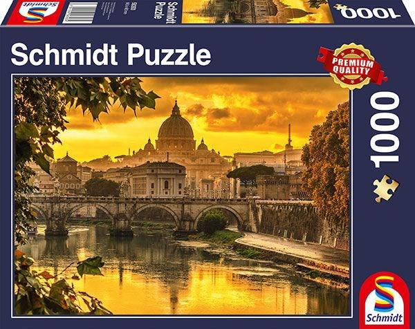 Schmidt Spiele (58393) - "Golden Light over Rome" - 1000 piezas