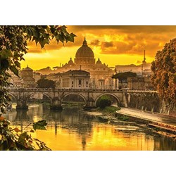Schmidt Spiele (58393) - "Golden Light over Rome" - 1000 piezas