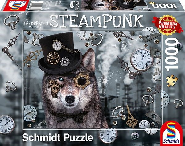 Schmidt Spiele (59647) - Markus Binz: "Steampunk Wolf" - 1000 piezas