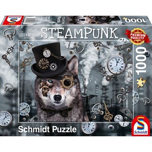 Schmidt Spiele (59647) - Markus Binz: "Steampunk Wolf" - 1000 piezas