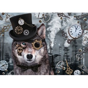 Schmidt Spiele (59647) - Markus Binz: "Steampunk Wolf" - 1000 piezas
