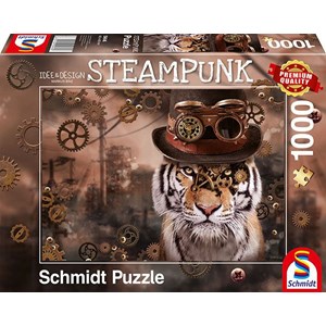 Schmidt Spiele (59646) - Markus Binz: "Steampunk Tiger" - 1000 piezas