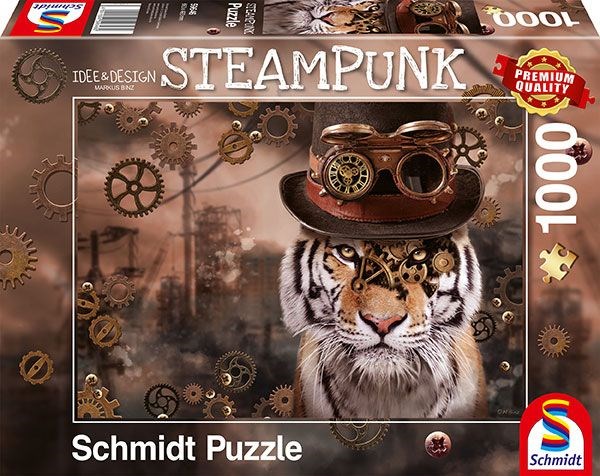 Schmidt Spiele (59646) - Markus Binz: "Steampunk Tiger" - 1000 piezas