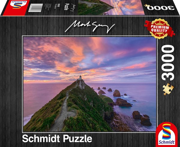 Schmidt Spiele (59348) - Mark Gray: "Nugget Point Lighthouse, New Zealand" - 3000 piezas