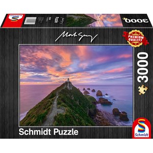 Schmidt Spiele (59348) - Mark Gray: "Nugget Point Lighthouse, New Zealand" - 3000 piezas