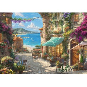 Schmidt Spiele (59624) - Thomas Kinkade: "Italian Café" - 1000 piezas