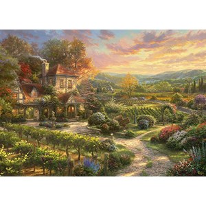 Schmidt Spiele (59629) - Thomas Kinkade: "In the Vineyards" - 2000 piezas