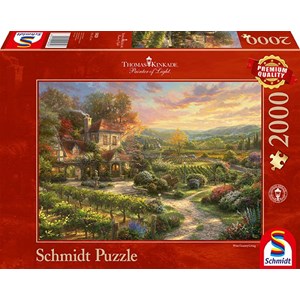 Schmidt Spiele (59629) - Thomas Kinkade: "In the Vineyards" - 2000 piezas