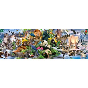 Schmidt Spiele (58384) - "Colorful Animal Kingdom" - 1000 piezas