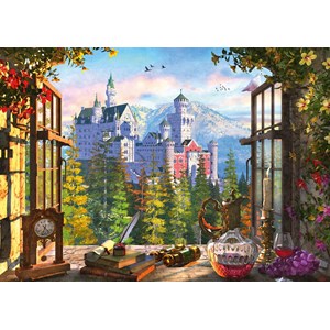 Schmidt Spiele (58386) - "View of the Fairytale Castle" - 1000 piezas
